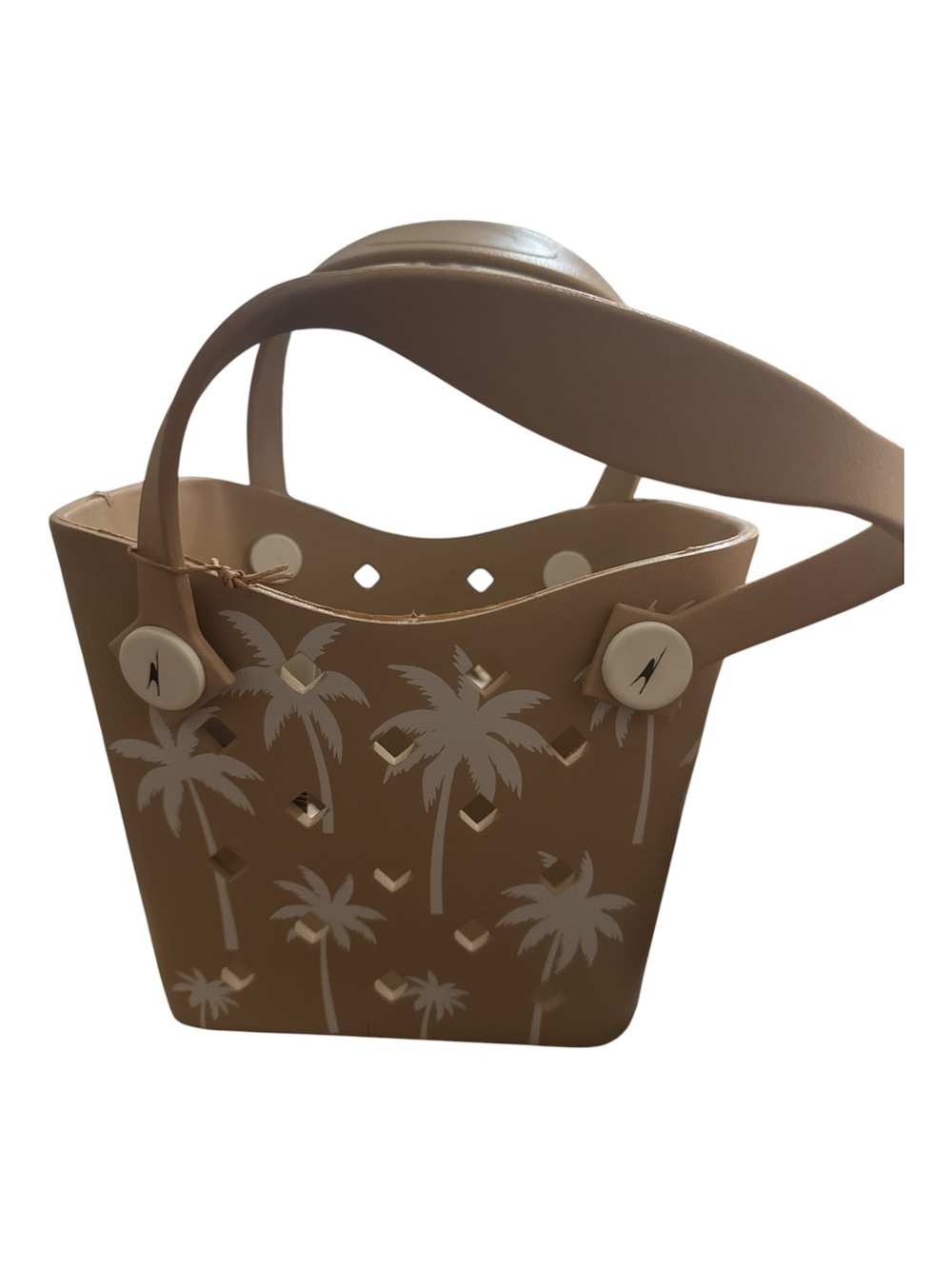 Mini Haul it all Beige Palm-Print Tote Bag - Women - Picture 5 of 14